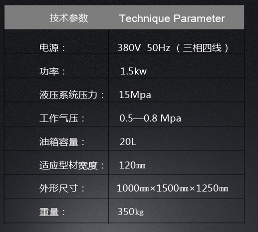 組角機(jī)參數(shù)